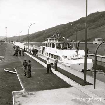 Inauguration de la Moselle canalise?e (Apach)